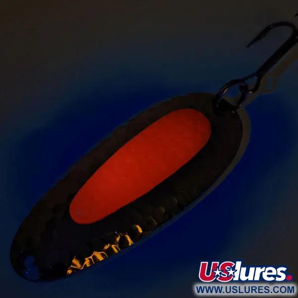 Blue Fox Pixee UV (світиться в ультрафіолеті), карбований нікель/помаранчевий, 24 г, блесна коливалка (колебалка) #12888