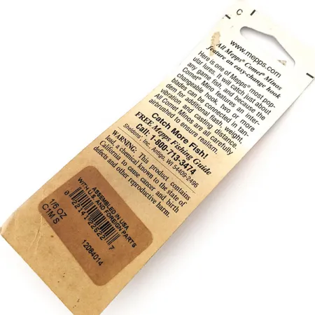 Mepps Comet Mino 1, срібло, 4,5 г, блешня оберталка (вертушка) #12893