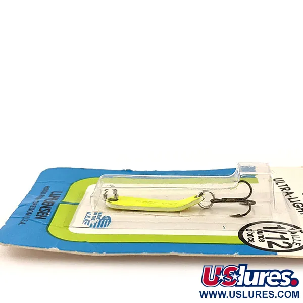 Luhr Jensen Hus-lure UV (світиться в ультрафіолеті), Шартрез, 2 г, блесна коливалка (колебалка) #12901