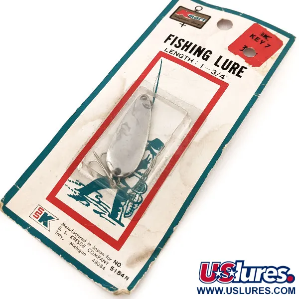  Kmart Kresge #5154N, нікель, 4 г, блесна коливалка (колебалка) #12909