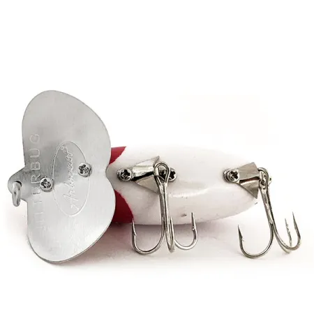 Fred Arbogast Jitterbug, червоний/білий, 10 г, воблер #12931