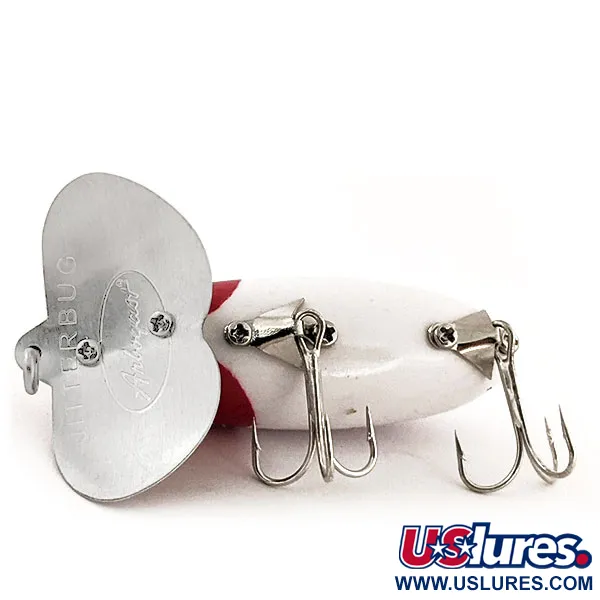  Fred Arbogast Jitterbug, червоний/білий, 10 г, воблер #12931