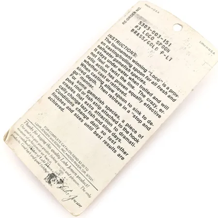 ​Loco 3 Luhr Jensen, золото, 17 г, блесна коливалка (колебалка) #13000