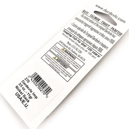 Eppinger Dardevle Imp UV (світиться в ультрафіолеті), Electric Lime, 11 г, блесна коливалка (колебалка) #23009