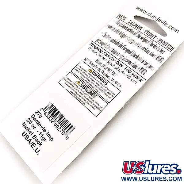 Eppinger Dardevle Imp UV (світиться в ультрафіолеті), Electric Lime, 11 г, блесна коливалка (колебалка) #17704