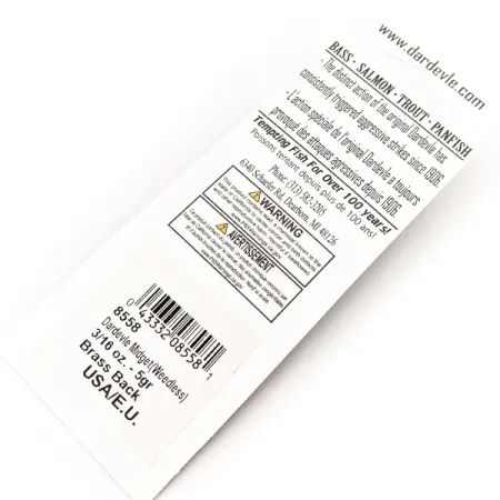 Eppinger Незачіпляйка Dardevle Midget UV (світиться в ультрафіолеті), Fire Tiger, 6 г, блесна коливалка (колебалка) #16034