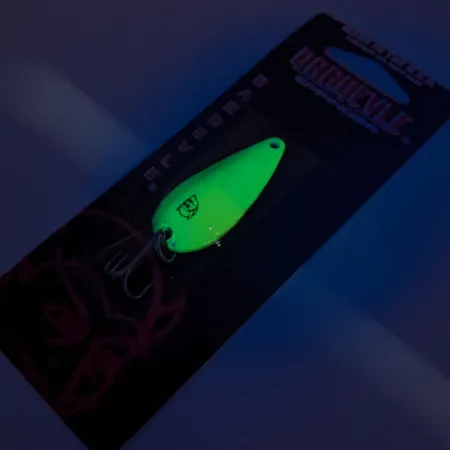 Eppinger Незачіпляйка Dardevle Spinnie UV (світиться в ультрафіолеті), 70 Electric Lime (N), 9 г, блесна коливалка (колебалка) #23018