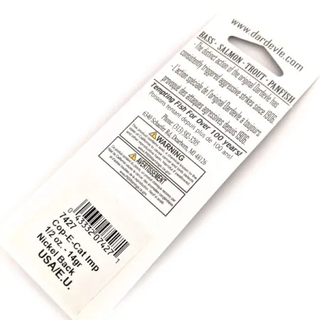 Eppinger Dardevle Cop-E-Cat 7400, Orange Potato Bug, 14 г, блесна коливалка (колебалка) #17436