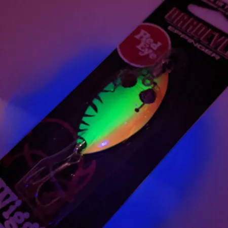 Eppinger Red Eye Wiggler UV (світиться в ультрафіолеті), Fire Tiger, 7 г, блесна коливалка (колебалка) #15139