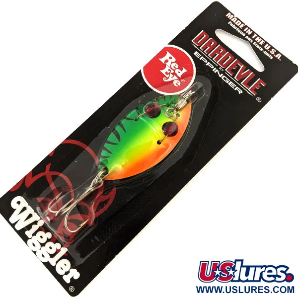 Eppinger Red Eye Wiggler UV (світиться в ультрафіолеті), Fire Tiger, 7 г, блесна коливалка (колебалка) #15139