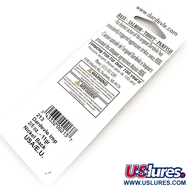 Eppinger Dardevle Imp, Frog/Nickel, 11 г, блесна коливалка (колебалка) #16687