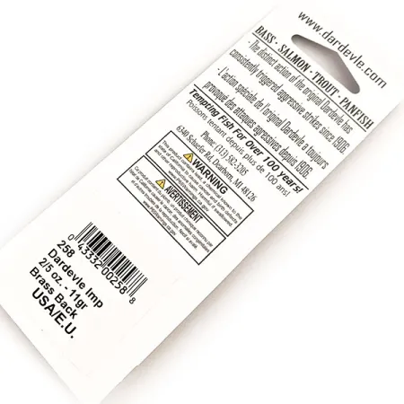 Eppinger Dardevle Imp, Fire Tiger, 11 г, блесна коливалка (колебалка) #20205