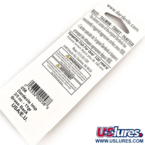 Eppinger Dardevle Imp UV (світиться в ультрафіолеті), Fire Tiger, 11 г, блесна коливалка (колебалка) #15733