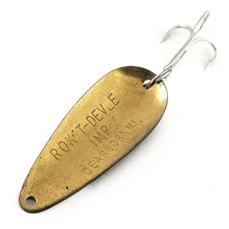 Eppinger Dardevle Rok't Imp, чорний/білий/латунь, 21 г, блесна коливалка (колебалка) #13066