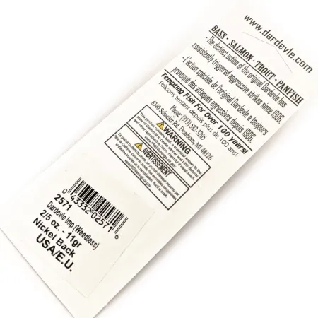 Eppinger Незачіпляйка Dardevle Imp, 11 г, блесна коливалка (колебалка) #15124