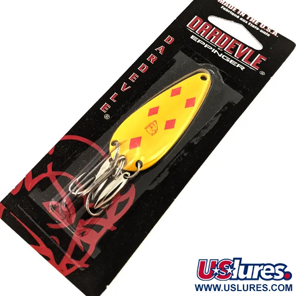 Eppinger Dardevle Imp Klicker, Five of Diamonds/латунь, 11 г, блесна коливалка (колебалка) #15131