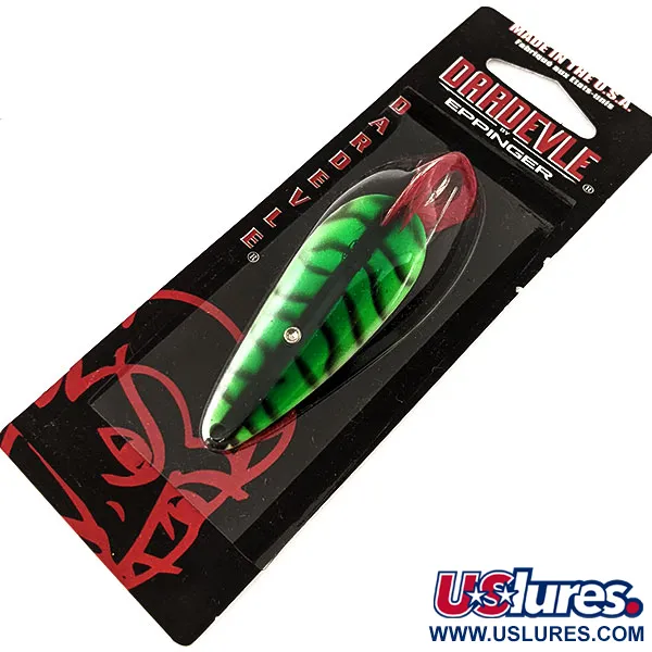 Eppinger Незачіпляйка Dardevle Imp UV (світиться в ультрафіолеті), 39 Mackerel (N)/нікель, 11 г, блесна коливалка (колебалка) #17530