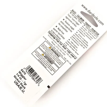 Eppinger Red Eye Wiggler UV (світиться в ультрафіолеті), 70 Electric Lime (N)/нікель, 7 г, блесна коливалка (колебалка) #17531