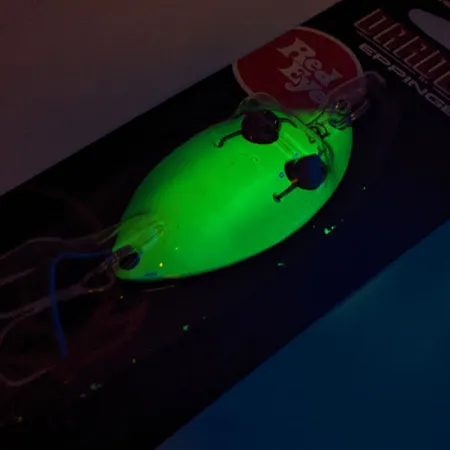 Eppinger Red Eye Wiggler UV (світиться в ультрафіолеті), 70 Electric Lime (N)/нікель, 7 г, блесна коливалка (колебалка) #17531