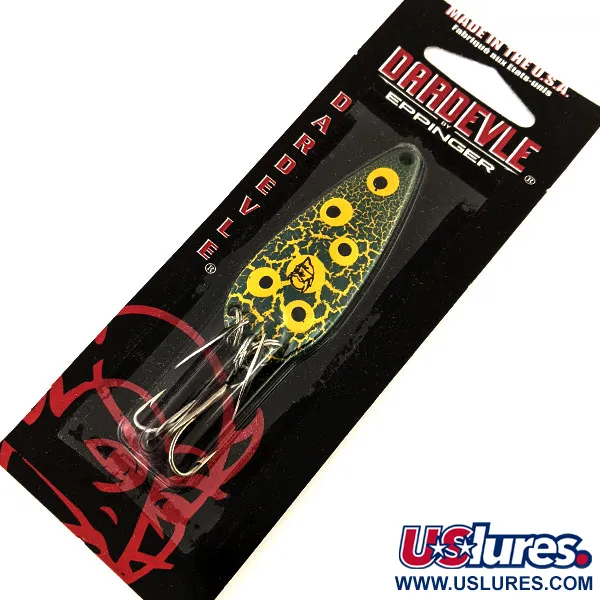 Eppinger Dardevle Imp Klicker, 13 Crackle Frog (N)/нікель, 11 г, блесна коливалка (колебалка) #15130