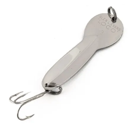 Glen Evans Loco 3, нікель/синій, 17 г, блесна коливалка (колебалка) #13100