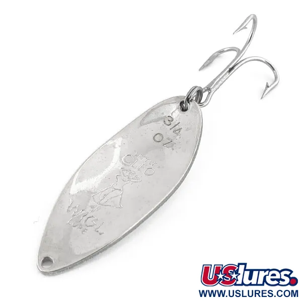 Seneca Little Cleo (Hula Girl), білий перламутр/помаранчевий/нікель, 21 г, блесна коливалка (колебалка) #13135