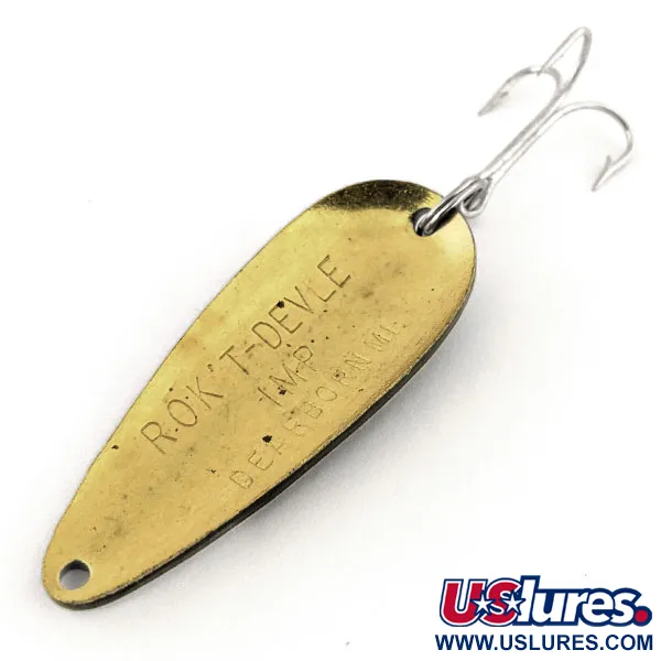 Eppinger Dardevle Rok't Imp, чорний/білий/латунь, 21 г, блесна коливалка (колебалка) #13136