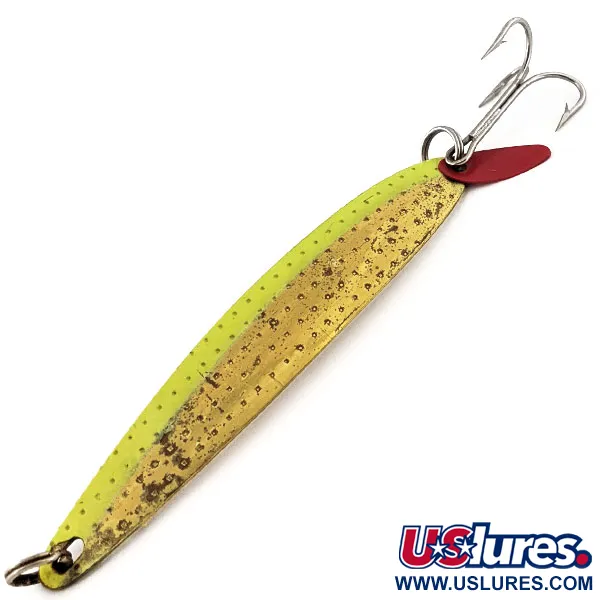 Bay de Noc ​Bay De Noc Laker Taker UV (світиться в ультрафіолеті), бронза/шартрез, 21 г, блесна коливалка (колебалка) #13140