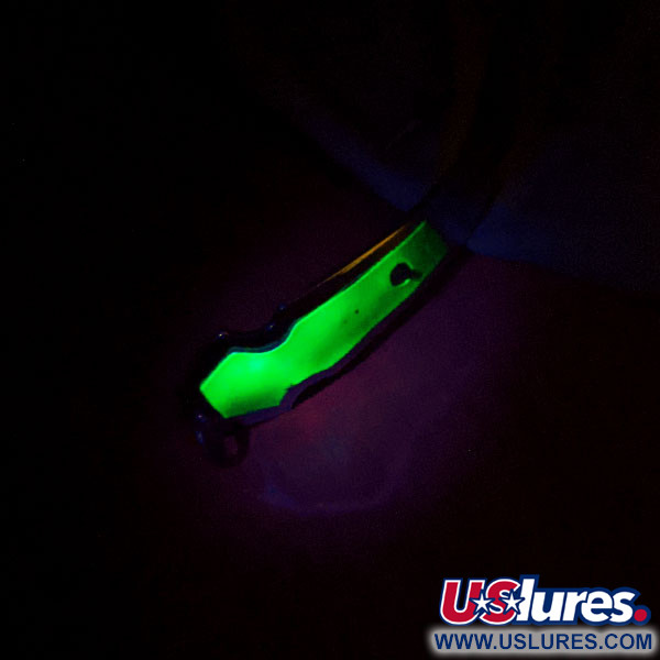 Tony Acсetta Tony Accetta Pet Spoon 13 UV (світиться в ультрафіолеті), нікель/зелений, 5 г, блесна коливалка (колебалка) #13147