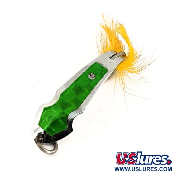  Tony Accetta Pet Spoon 13 UV (świeci w ultrafiolecie), нікель/зелений, 5 г, блесна коливалка (колебалка) #13147