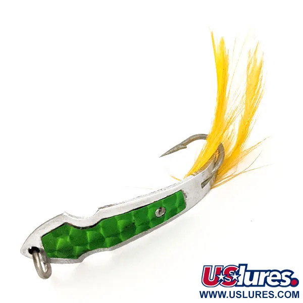  Tony Accetta Pet Spoon 13 UV (świeci w ultrafiolecie), нікель/зелений, 5 г, блесна коливалка (колебалка) #13147