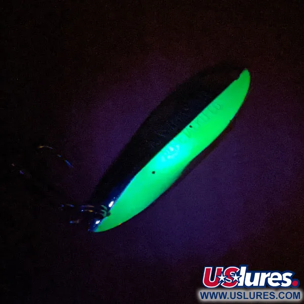 Acme Kastmaster UV (світиться в ультрафіолеті), нікель/зелений, 14 г, блесна коливалка (колебалка) #13163