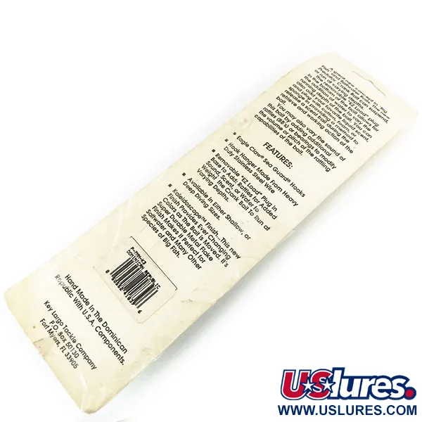  Key Largo Predator, Чорний/блискітки, 36 г, воблер #17534