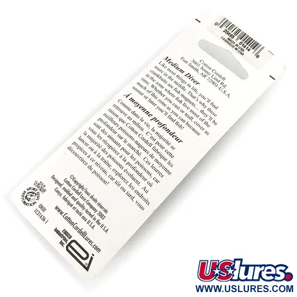  Cotton Cordell Big O UV (світиться в ультрафіолеті), Fire Tiger, 7 г, воблер #13189