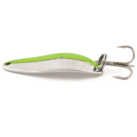 Little Cleo Seneca UV (світиться в ультрафіолеті), нікель/зелений, 7 г, блесна коливалка (колебалка) #13220