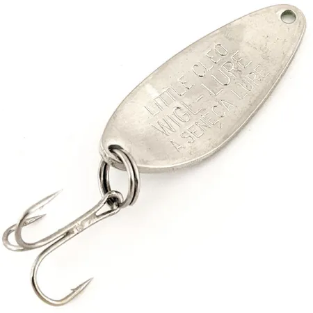 Little Cleo Seneca UV (світиться в ультрафіолеті), нікель/зелений, 7 г, блесна коливалка (колебалка) #13220