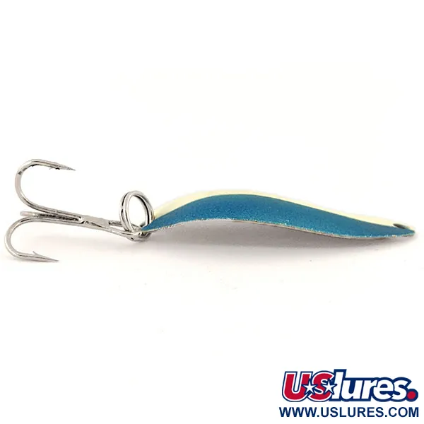 Seneca Little Cleo (Hula Girl, тролінгова, світиться в темряві), синій/білий/нікель GLOW - світиться в темряві, 4 г, блесна коливалка (колебалка) #13223