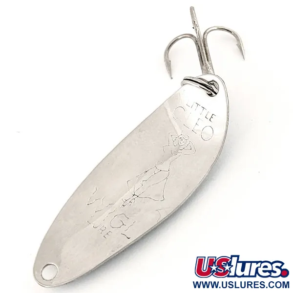 Seneca Little Cleo (Hula Girl, тролінгова, світиться в темряві), синій/білий/нікель GLOW - світиться в темряві, 4 г, блесна коливалка (колебалка) #13223