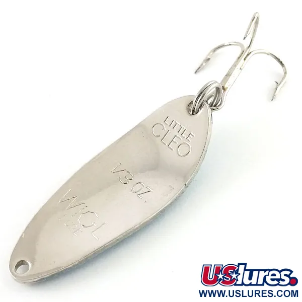 Acme Little Cleo (світиться в темряві), білий/синій/нікель, 9 г, блесна коливалка (колебалка) #13246