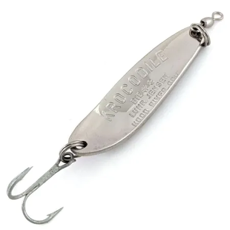 Luhr Jensen Krocodile DIE #3, нікель/червоний, 10 г, блесна коливалка (колебалка) #13340