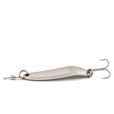 Luhr Jensen Krocodile DIE #3, нікель/червоний, 10 г, блесна коливалка (колебалка) #13340