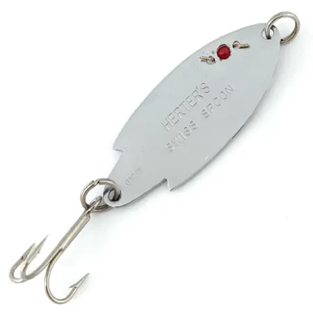 Herter's Swiss Spoon, нікель/червоний, 7 г, блесна коливалка (колебалка) #13370