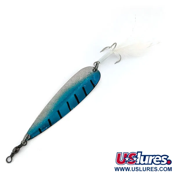  ​Panther Martin Sarda “Como” con Penna, нікель/синій, 18 г, блесна коливалка (колебалка) #13402