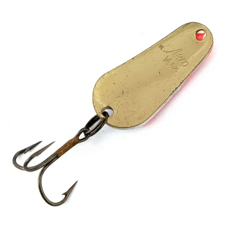 Aeroplane Spinner Aero UV (світиться в ультрафіолеті), білий/рожевий/латунь, 7 г, блесна коливалка (колебалка) #13410