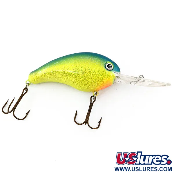 Strike King Pro Model 5XD, Шартрез/синій, 18 г, воблер #13412