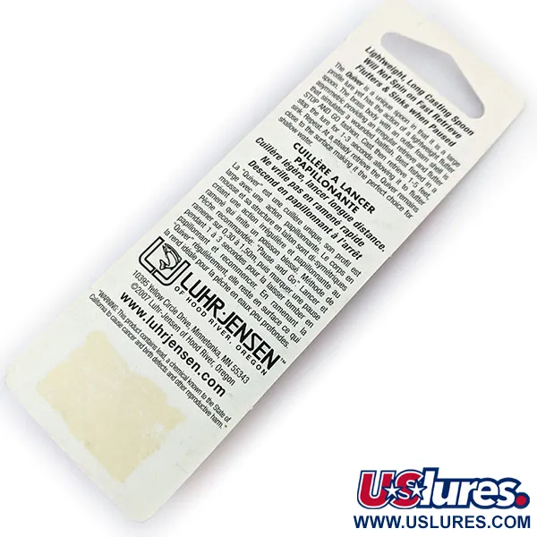 ​Luhr Jensen Quiver UV (світиться в ультрафіолеті), Glow Smelt, 7 г, блесна коливалка (колебалка) #14463