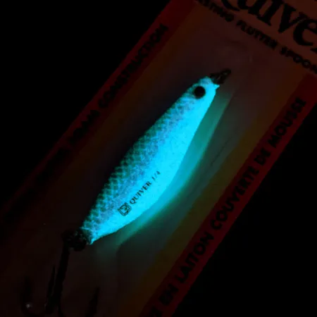 ​Luhr Jensen Quiver UV (світиться в ультрафіолеті), Glow Smelt, 7 г, блесна коливалка (колебалка) #14463