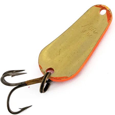 Aeroplane Spinner Aero UV (світиться в ультрафіолеті), помаранчевий/латунь, 7 г, блесна коливалка (колебалка) #13427