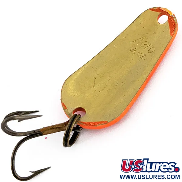 Aeroplane Spinner Aero UV (світиться в ультрафіолеті), помаранчевий/латунь, 7 г, блесна коливалка (колебалка) #13427