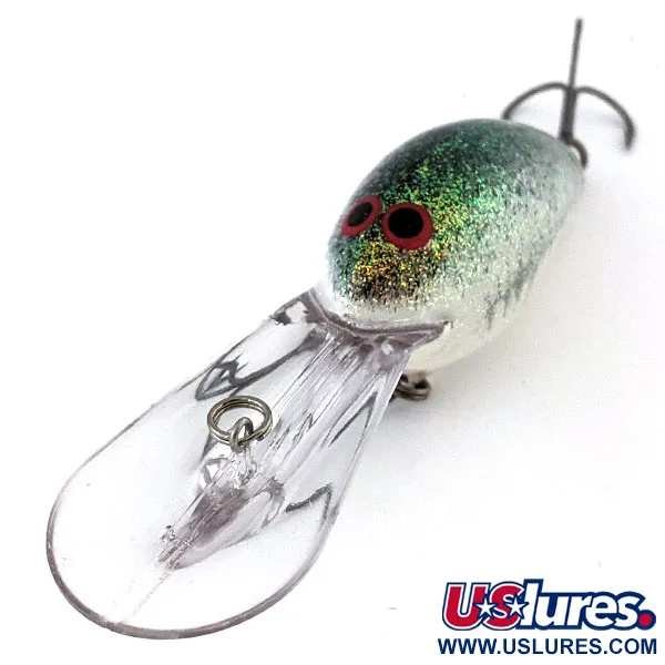  Norman DD22, білий/зелений/гліттер, 25 г, воблер #13455